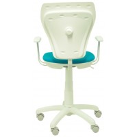 PIQUERAS Y CRESPO Silla juvenil Ministyle blanca micro azul ¡Ultimas unidades!!