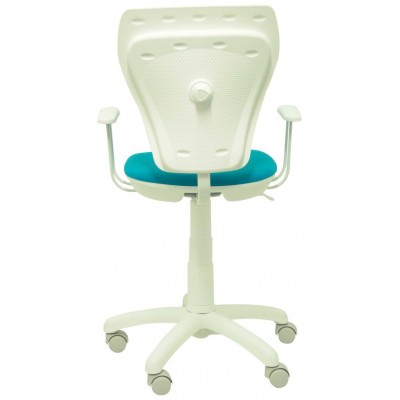 PIQUERAS Y CRESPO Silla juvenil Ministyle blanca micro azul ¡Ultimas unidades!!