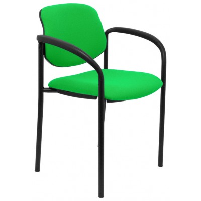 PIQUERAS Y CRESPO NOWY STYL Silla fija Styl bali pistacho chasis negro con brazos