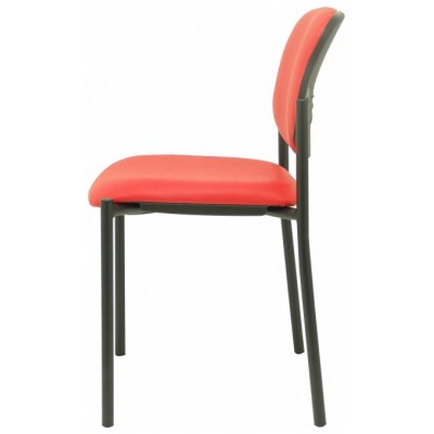 PIQUERAS Y CRESPO NOWY STYL Silla fija Styl similpiel rojo chasis negro