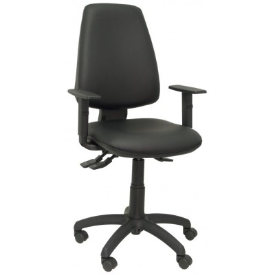 PIQUERAS Y CRESPO Silla Elche S similpiel negro brazos regulables