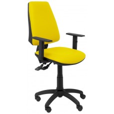 PIQUERAS Y CRESPO Silla Elche S similpiel amarillo brazos regulables