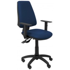 PIQUERAS Y CRESPO Silla Elche S similpiel azul marino brazos regulables