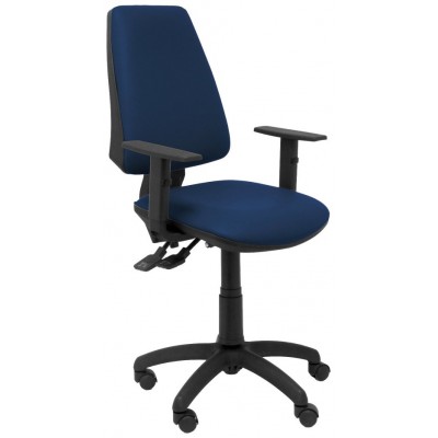 PIQUERAS Y CRESPO Silla Elche S similpiel azul marino brazos regulables