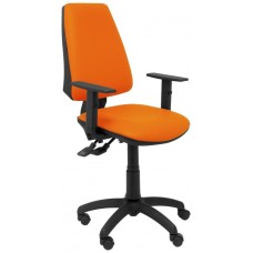 PIQUERAS Y CRESPO Silla Elche S similpiel naranja brazos regulables