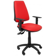 PIQUERAS Y CRESPO Silla Elche S similpiel rojo brazos regulables