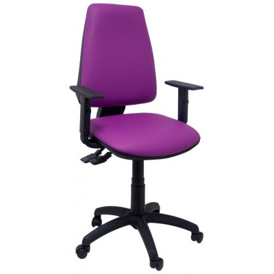 PIQUERAS Y CRESPO Silla Elche S similpiel morado brazos regulables