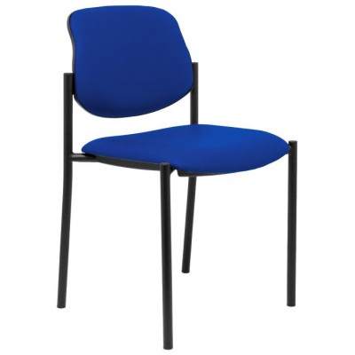 PIQUERAS Y CRESPO NOWY STYL Silla fija Styl similpiel azul chasis negro