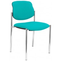 PIQUERAS Y CRESPO NOWY STYL Silla fija Styl bali turquesa chasis cromo