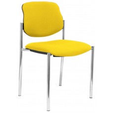 PIQUERAS Y CRESPO NOWY STYL Silla fija Styl bali amarillo chasis cromo