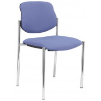 PIQUERAS Y CRESPO NOWY STYL Silla fija Styl bali azul claro chasis cromo