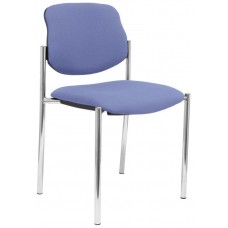 PIQUERAS Y CRESPO NOWY STYL Silla fija Styl bali azul claro chasis cromo