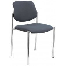 PIQUERAS Y CRESPO NOWY STYL Silla fija Styl bali gris oscuro chasis cromo