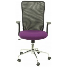 PIQUERAS Y CRESPO Silla Minaya respaldo malla negro asiento bali morado