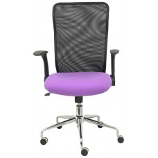 PIQUERAS Y CRESPO Silla Minaya respaldo malla negro asiento bali lila