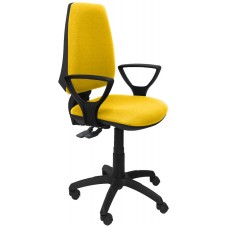 PIQUERAS Y CRESPO Silla Elche S bali amarillo brazos fijos