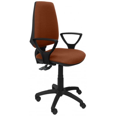 PIQUERAS Y CRESPO Silla Elche S bali marron brazos fijos