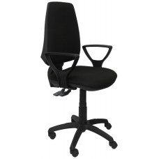PIQUERAS Y CRESPO Silla Elche S bali negro brazos fijos