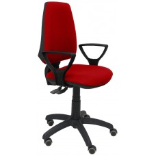 PIQUERAS Y CRESPO Silla Elche S bali rojo brazos fijos ruedas de parque