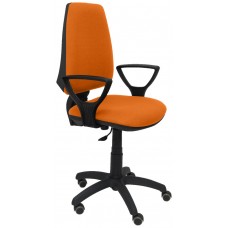 PIQUERAS Y CRESPO Silla Elche CP bali naranja brazos fijos ruedas de parque