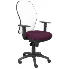 PIQUERAS Y CRESPO Silla Jorquera malla blanca asiento bali morado