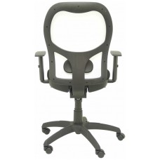 PIQUERAS Y CRESPO Silla Jorquera malla blanca asiento bali negro