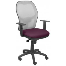 PIQUERAS Y CRESPO Silla Jorquera malla gris asiento bali morado