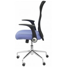 PIQUERAS Y CRESPO Silla Minaya respaldo malla negro asiento bali azul claro
