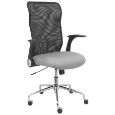 PIQUERAS Y CRESPO Silla Minaya respaldo malla negro asiento bali gris claro