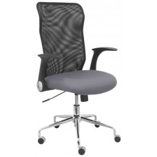 PIQUERAS Y CRESPO Silla Minaya respaldo malla negro asiento bali gris