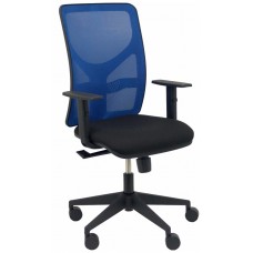 PIQUERAS Y CRESPO Silla Motilla malla azul asiento bali negro brazo regulable