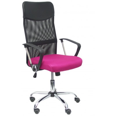 PIQUERAS Y CRESPO Silla Gontar respaldo malla negro asiento rosa ¡Ultimas unidades!!