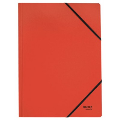 CARPETA DE CARTON CON GOMAS Y SIN SOLAPAS A4 RECYCLE 100% ROJO LEITZ 39080025 (Espera 4 dias)