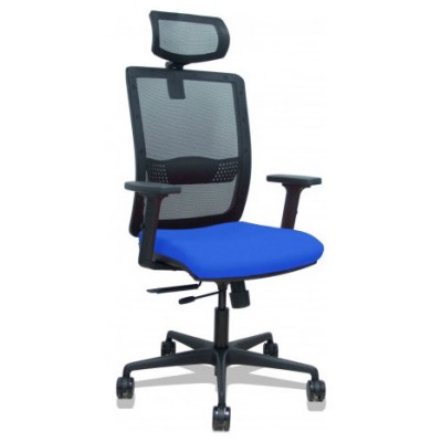 SILLA HACHES TRASLACK MALLA NEGRA ASIENTO BALI AZUL BRAZOS 2D RUEDAS 65MM CABECERO REGULABLE PIQUERAS Y CRESPO 395TKM840B229B2DB68R65CR (Espera 4 dias)