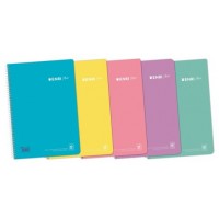 CUADERNO ESPIRAL + TP Fº 80H 4X4 C/M - SURTIDO PASTEL ENRI 400150287 (MIN5) (Espera 4 dias)