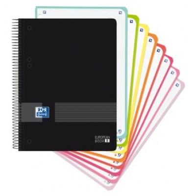 CUADERNO LIVE & GO EUROPEANBOOK 8 A5+ T.PP 160H 5X5 COLOR NEGRO OXFORD 400158957 (MIN4) (Espera 4 dias)