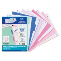 KIT SEPARADORES PP 500 MICRAS A4 5 POSICIONES COLORES PASTEL OXFORD 40015936 (Espera 4 dias)