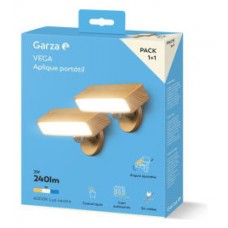 PACK 2 APLIQUES LED PORT&Aacute;TIL MESILLA VEGA BLANCO 1+1 GARZA 401559C (Espera 4 dias)