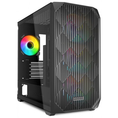 CAJA GAMING SHARKOOM MK3 mATX NEGRO 3XVENT 120MM 3XUSB SN FUENTE