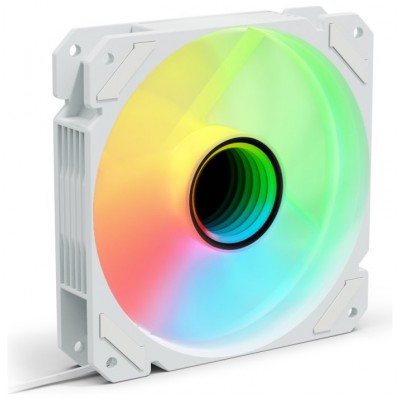 VENTILADOR CAJA SHARKOON SHARK MIRROR PWM RGB BLANCO
