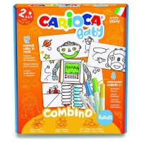SET BABY COMBINO 2+ ROBOTS + 8 ROTULADORES CARIOCA 42896 (Espera 4 dias)