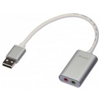 CABLE CONVERTIDOR DE USB TYPO-A  A AUDIO JACK 3.5 F LINDY (Espera 4 dias)
