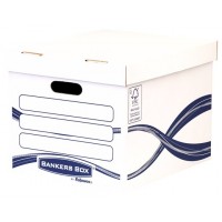 Fellowes 4460801 caja de almacenaje Rectangular Papel Azul, Blanco (MIN10) (Espera 4 dias)