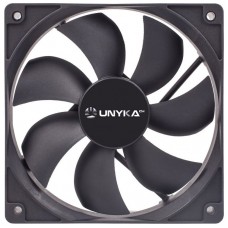 VENTILADOR 12CM UNYKA 2.000RPM NEGRO (Espera 4 dias)