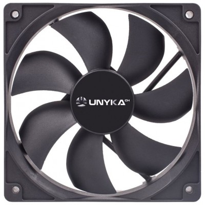 VENTILADOR 12CM UNYKA 2.000RPM NEGRO (Espera 4 dias)