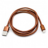 Cable USB a Lightning 8 Pines (Carga y Transferencia) Piel 1m Biwond (Espera 2 dias)