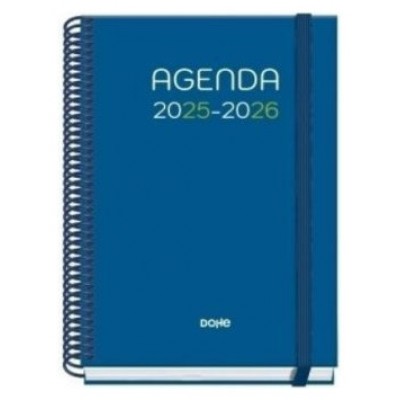 AGENDA ESCOLAR 2025-2026 TAMAÑO A5 TAPA CARTON FORRADO SEMANA VISTA PRIME LOGIC DOHE 52041 (Espera 4 dias)