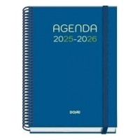 AGENDA ESCOLAR 2025-2026 TAMAÑO A5 TAPA CARTON FORRADO DÍA PÁGINA PRIME LOGIC DOHE 52047 (Espera 4 dias)