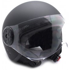 Casco Moto Jet Negro con gafas Protectoras Talla M (Espera 2 dias)