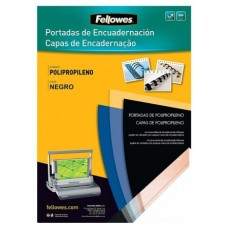 PACK 100 PORTADAS POLIPROPILENO NEGRO 450 MICRAS A4 FELLOWES 54772 (Espera 4 dias)